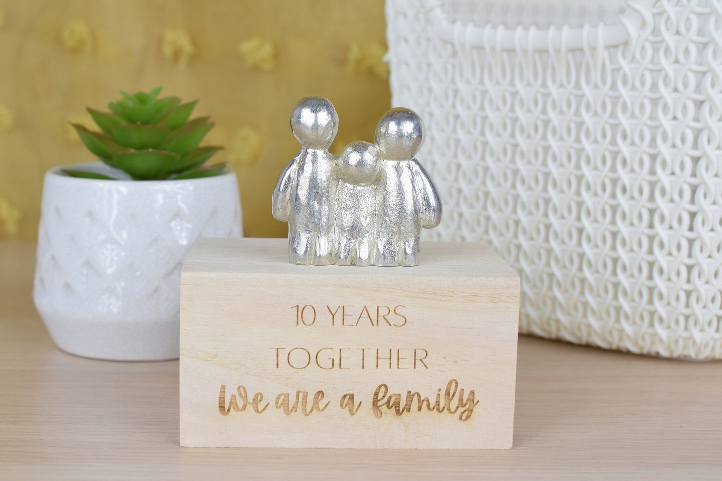 10 Years Together We Are A Family | 10th Anniversary Gift - Choose Your Own Family Combination | Part of the We Made a Family Range