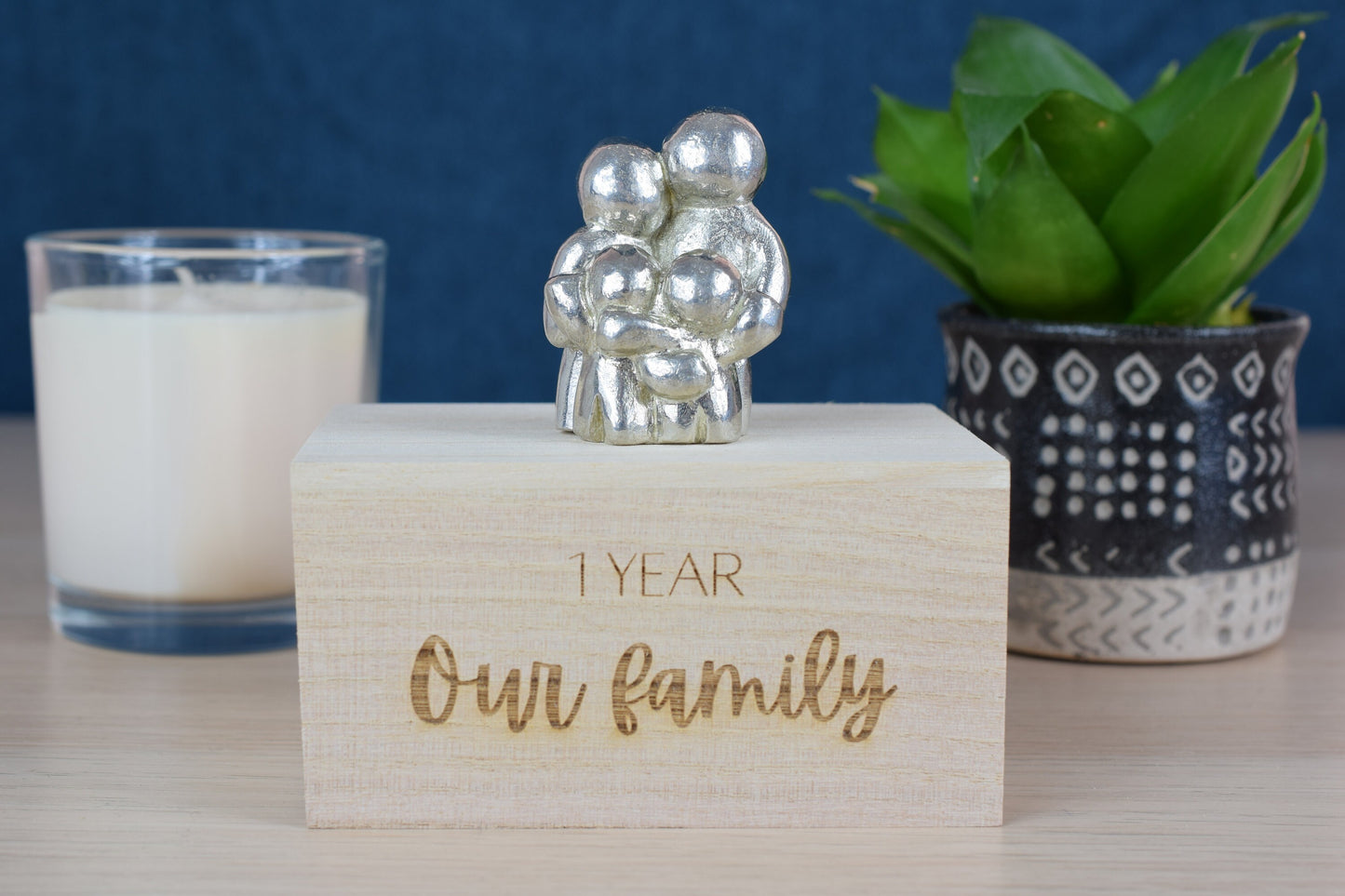 1 Years Our Little Hugging Family | 1st Anniversary Gift - Choose Your Own Family Combination | Part of the We Made a Family Range