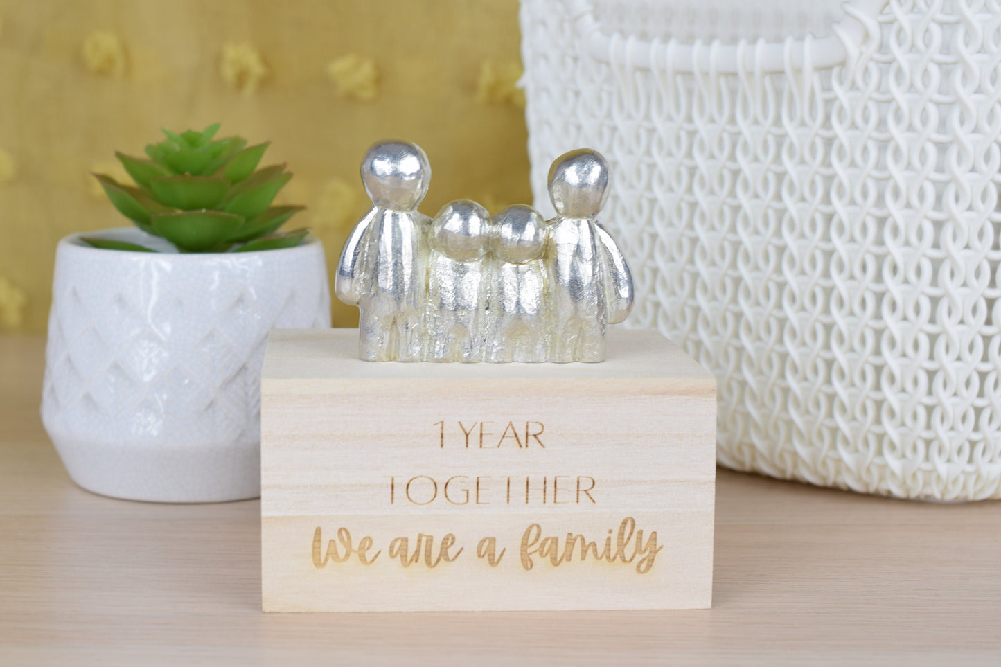 1 Year Together We Are A Family | 1st Anniversary Gift - Choose Your Own Family Combination | Part of the We Made a Family Range