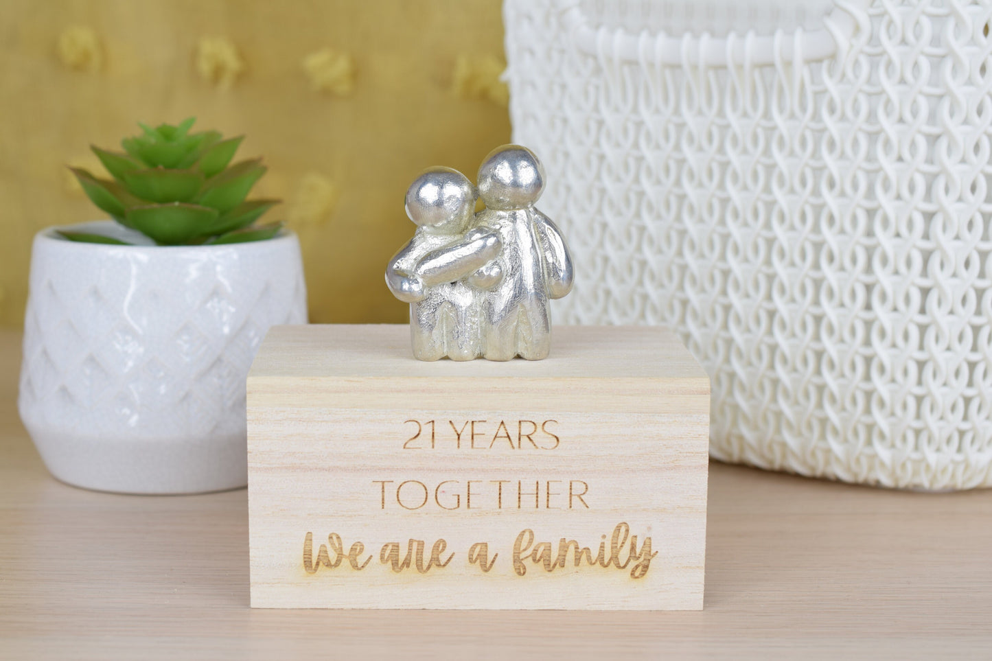 21 Years Together We Are A Family | 21st Anniversary Gift - Choose Your Own Family Combination | Part of the We Made a Family Range