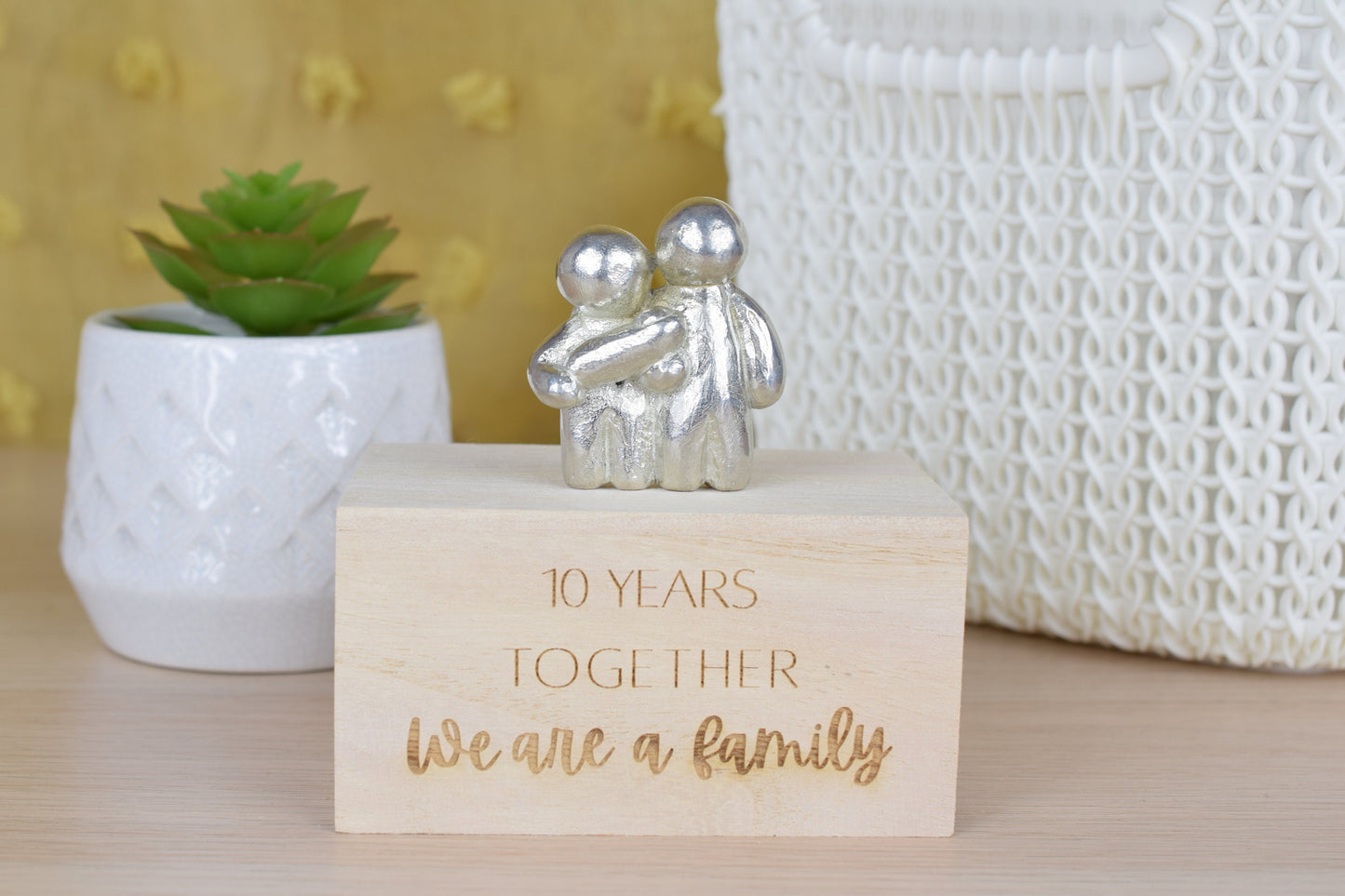 10 Years Together We Are A Family | 10th Anniversary Gift - Choose Your Own Family Combination | Part of the We Made a Family Range