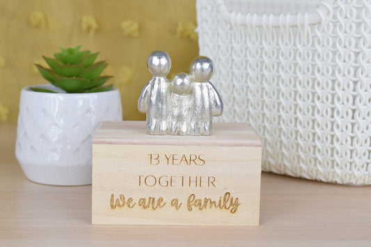 13 Years Together We Are A Family | 13th Anniversary Gift - Choose Your Own Family Combination | Part of the We Made a Family Range