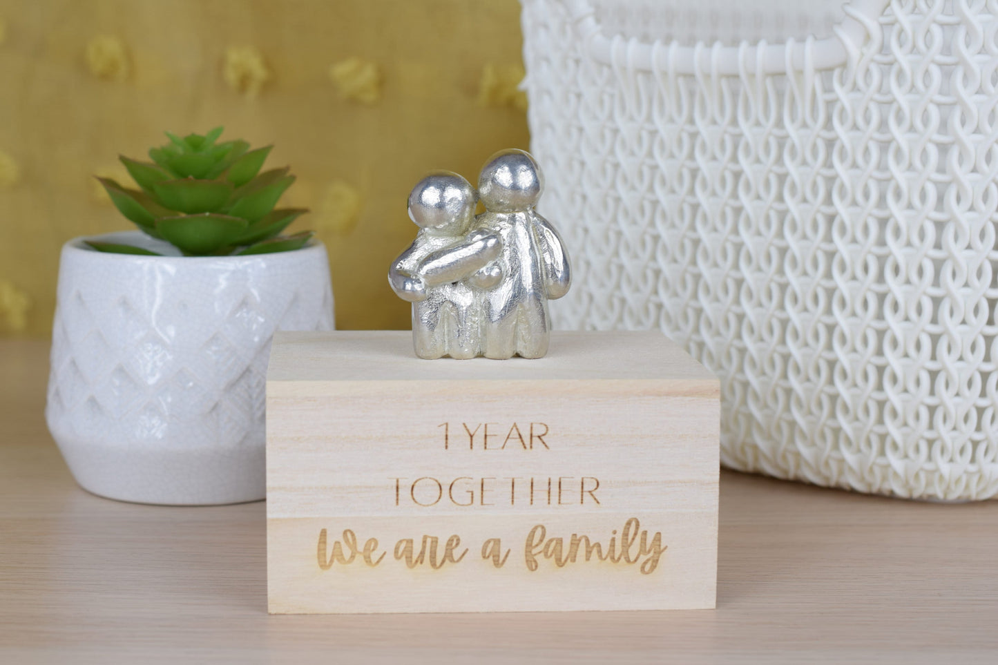 1 Year Together We Are A Family | 1st Anniversary Gift - Choose Your Own Family Combination | Part of the We Made a Family Range