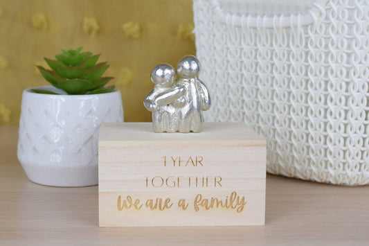 1 Year Together We Are A Family | 1st Anniversary Gift - Choose Your Own Family Combination | Part of the We Made a Family Range