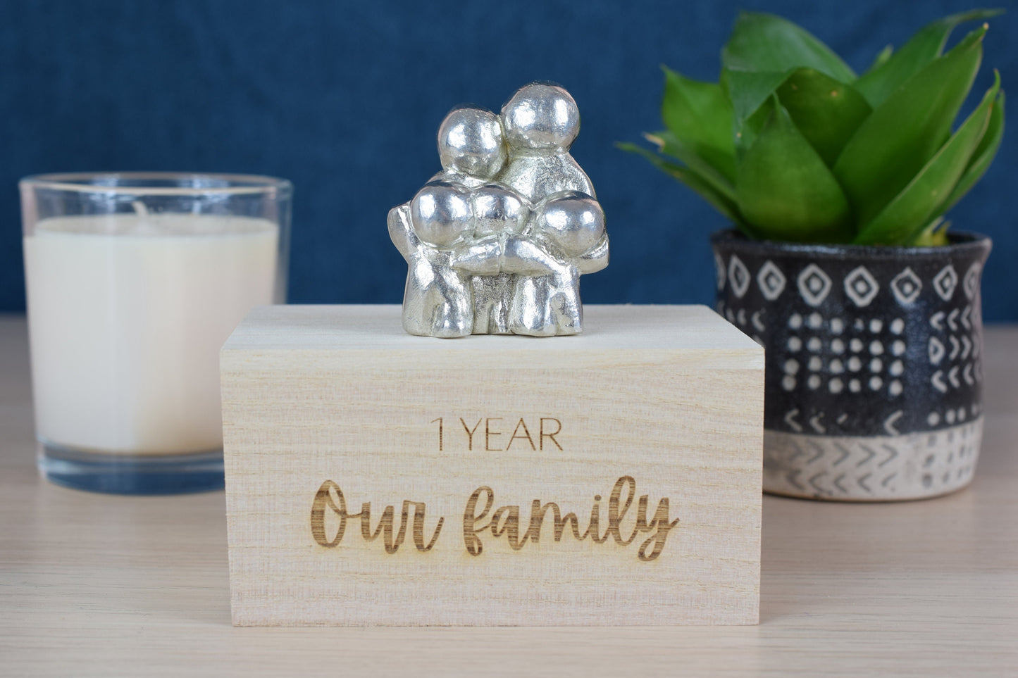 1 Years Our Little Hugging Family | 1st Anniversary Gift - Choose Your Own Family Combination | Part of the We Made a Family Range