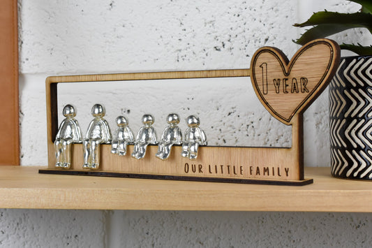 1 Year Our Little Family | 1st Anniversary Gift - Choose Your Own Family Combination