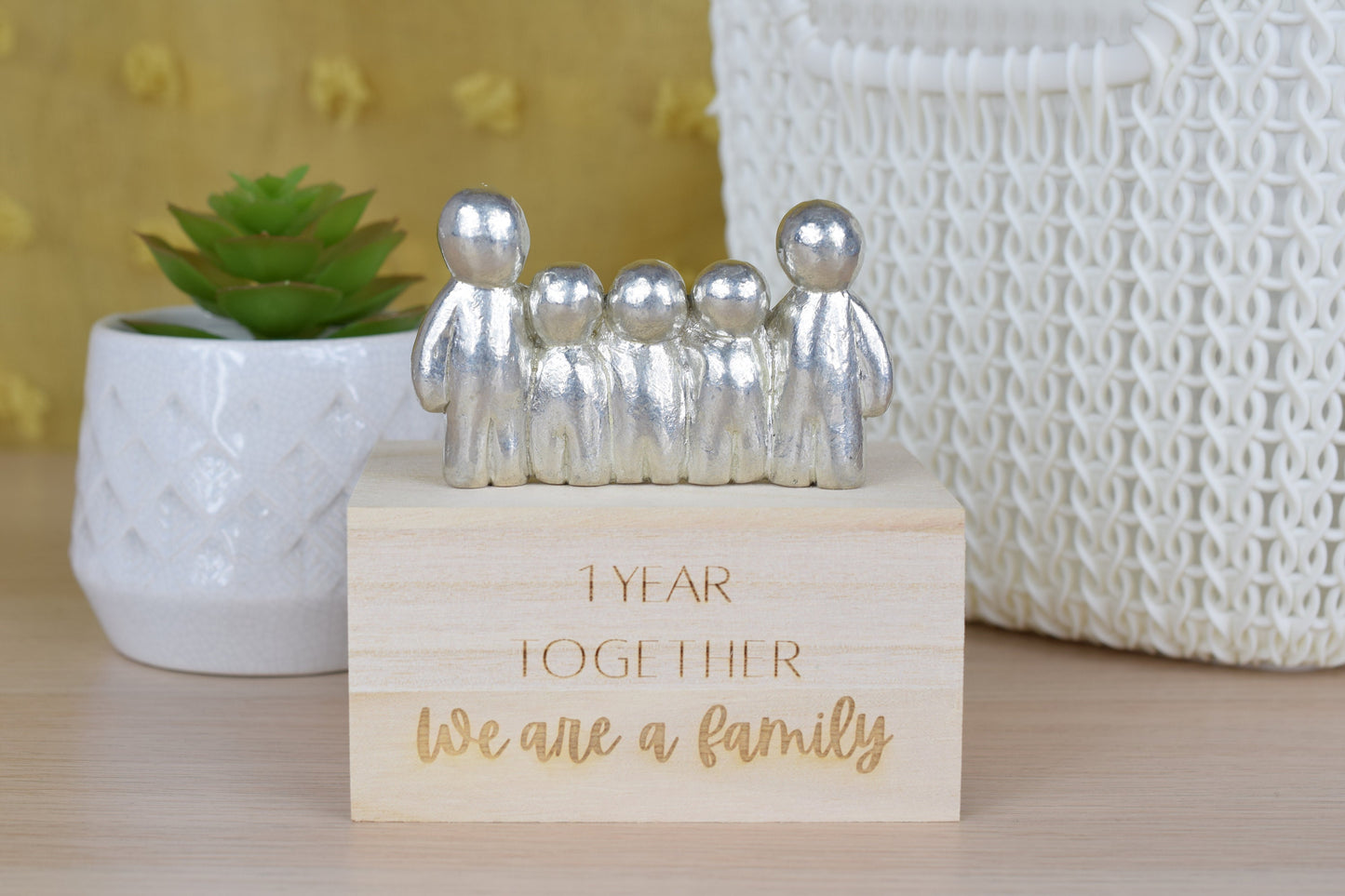 1 Year Together We Are A Family | 1st Anniversary Gift - Choose Your Own Family Combination | Part of the We Made a Family Range