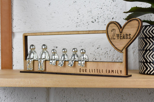 2 Years Our Little Family | 2nd Anniversary Gift - Choose Your Own Family Combination