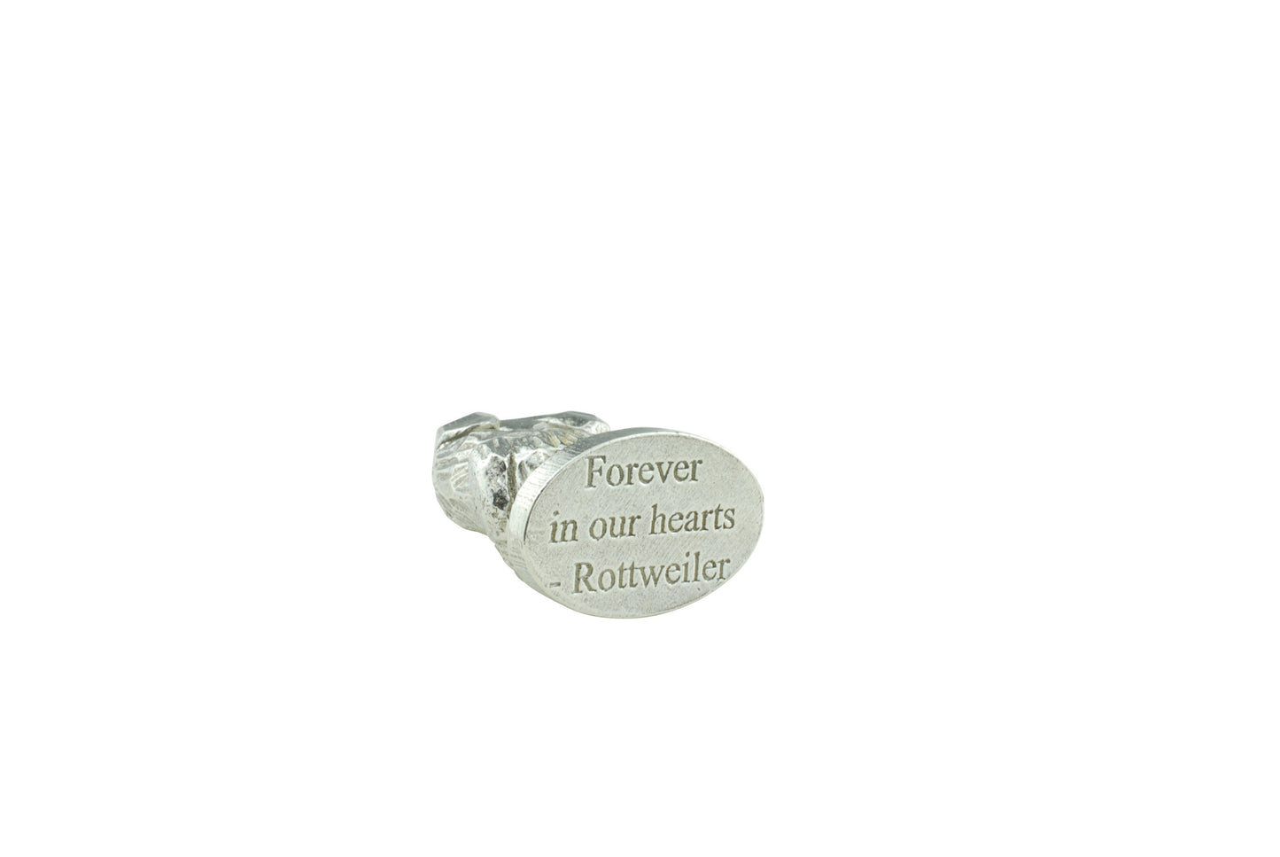 Metal Dog Ornament Rottweiler - Forever In Our Hearts