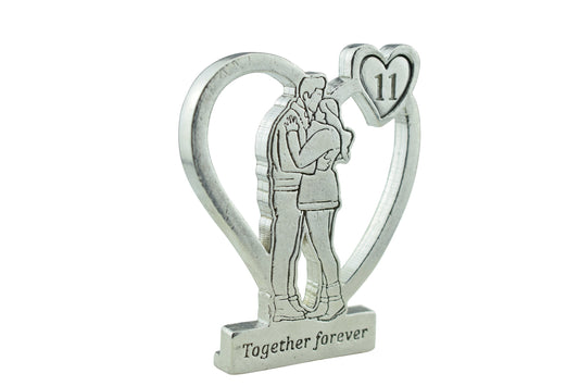 Together Forever Hugging Anniversary Gift - 11th Anniversary