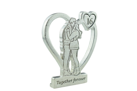 Together Forever Hugging Anniversary Gift - 16th Anniversary