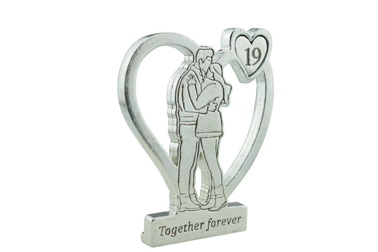 Together Forever Hugging Anniversary Gift - 19th Anniversary