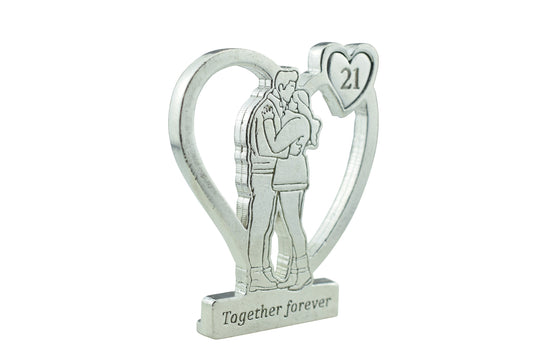 Together Forever Hugging Anniversary Gift - 21st Anniversary