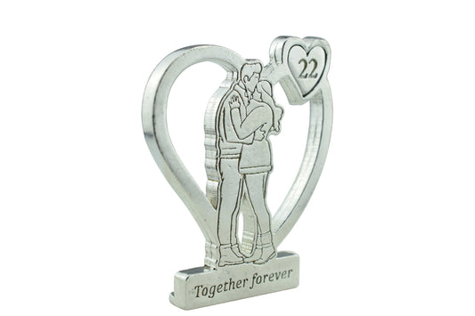 Together Forever Hugging Anniversary Gift - 22nd Anniversary