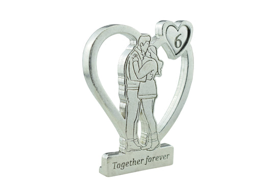 Together Forever Hugging Anniversary Gift - 6th Anniversary