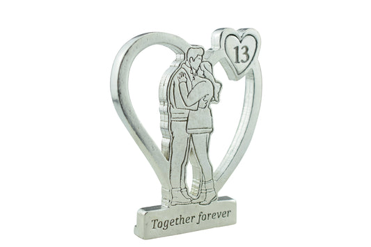 Together Forever Hugging Anniversary Gift - 13th Anniversary
