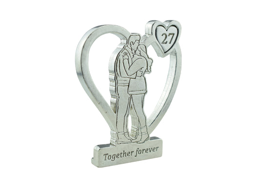 Together Forever Hugging Anniversary Gift - 27th Anniversary