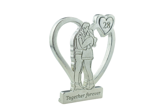 Together Forever Hugging Anniversary Gift - 28th Anniversary