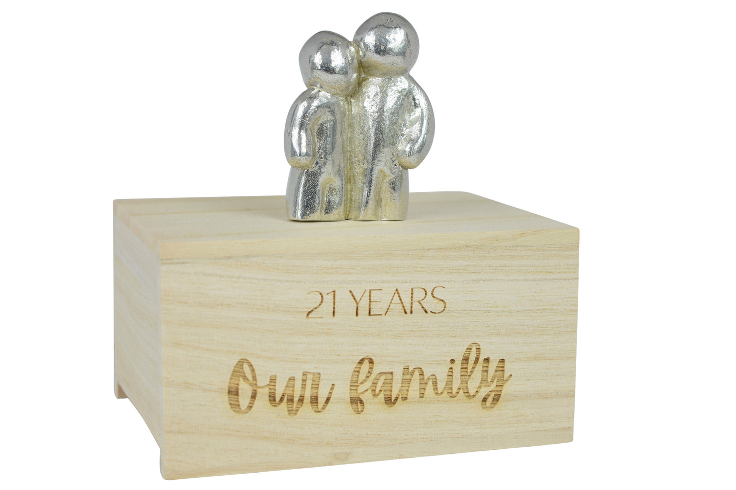 21 Years Our Little Hugging Family | 21st Anniversary Gift - Choose Your Own Family Combination | Part of the We Made a Family Range