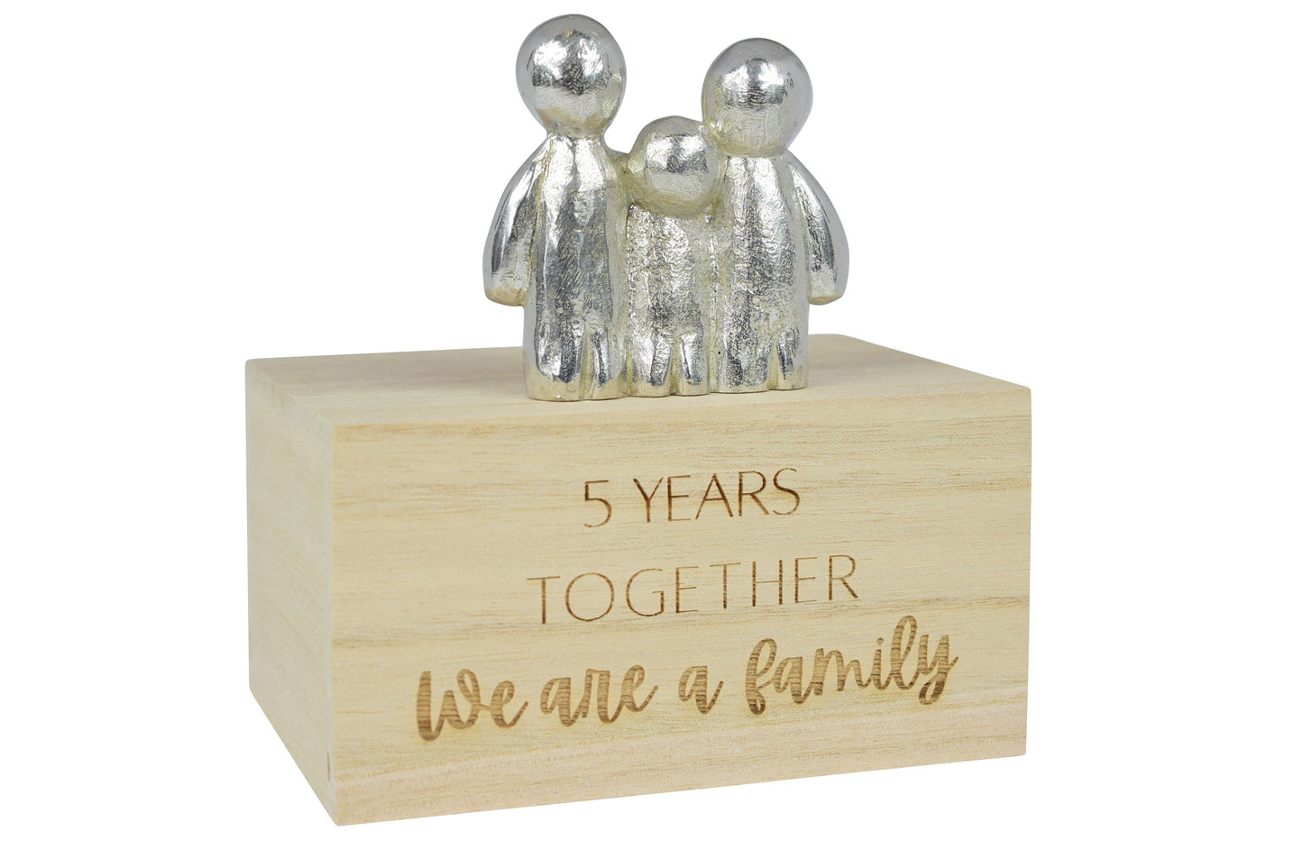 5 Years Together We Are A Family | 5th Anniversary Gift - Choose Your Own Family Combination | Part of the We Made a Family Range
