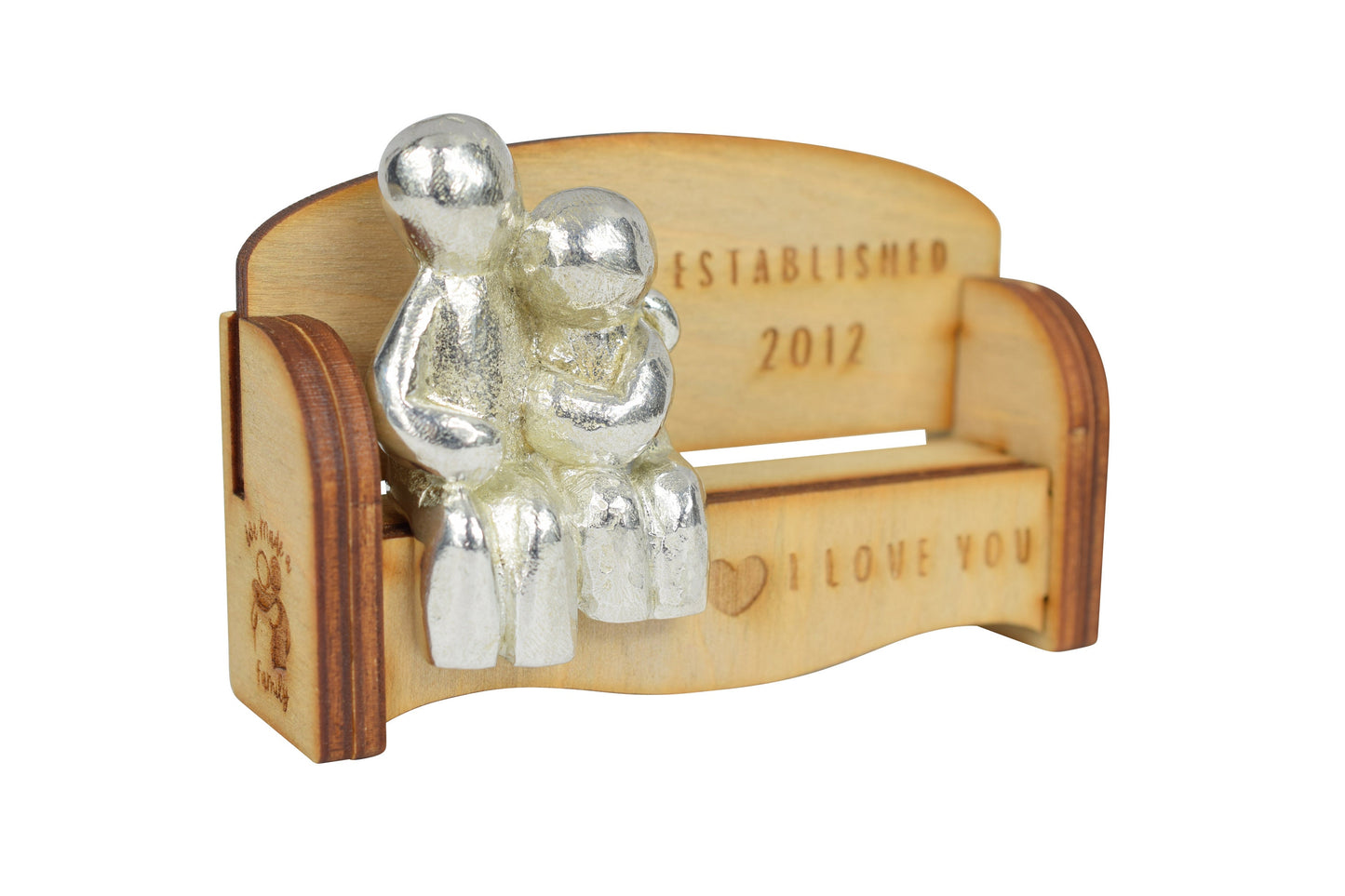 Established 2012 - Cuddling Couple on the Sofa | I Love You Gift | Anniversary Gift