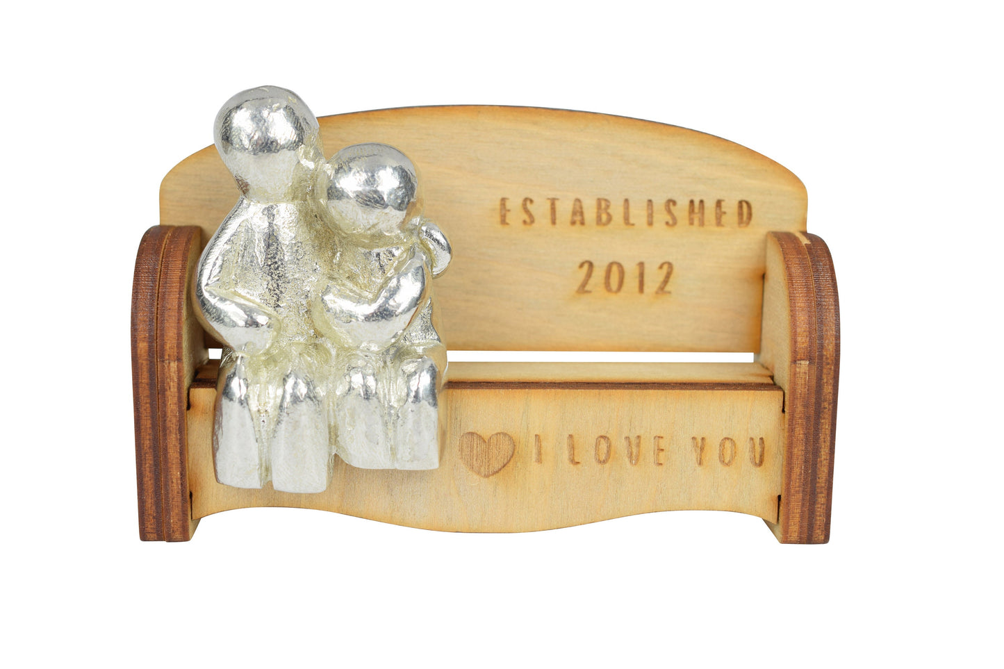 Established 2012 - Cuddling Couple on the Sofa | I Love You Gift | Anniversary Gift