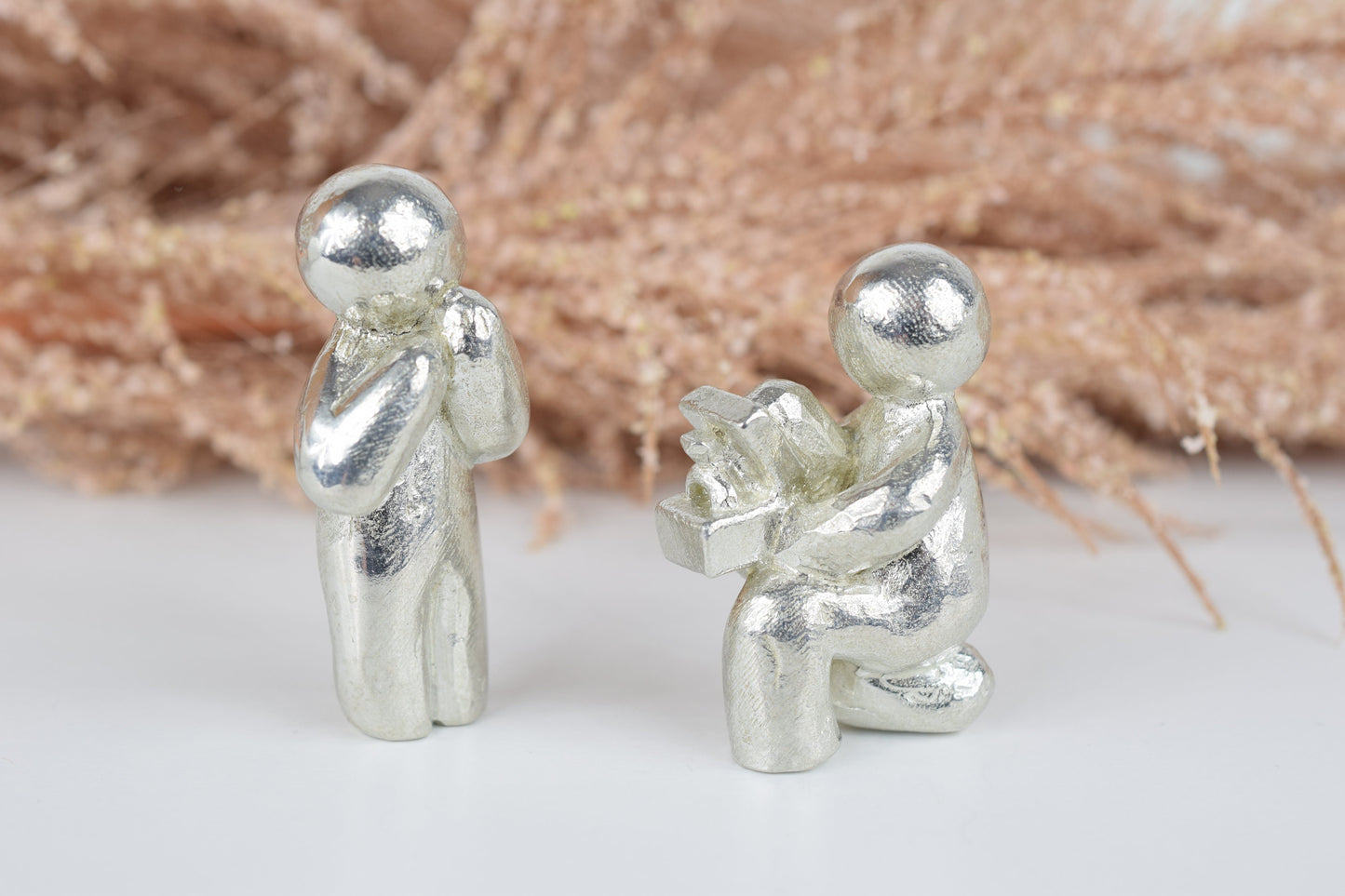 We Got Engaged in 2022 - Engaged Figures on a Wooden Box | Proposal Gift | Engagement Gift | Part of the We Made a Family Range