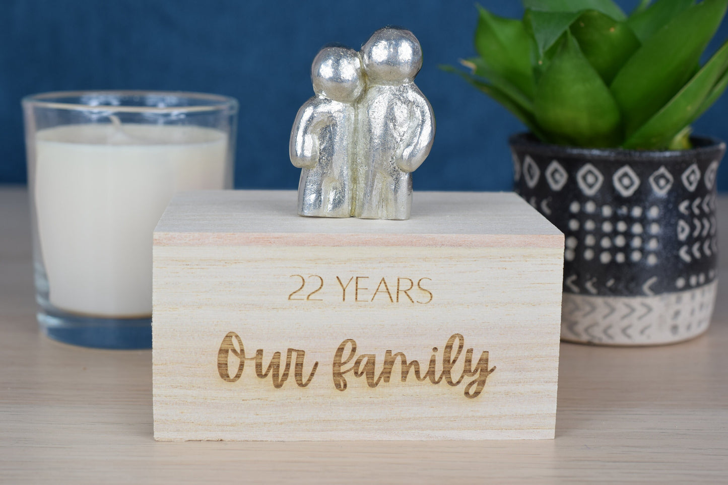 22 Years Our Little Hugging Family | 22nd Anniversary Gift - Choose Your Own Family Combination | Part of the We Made a Family Range