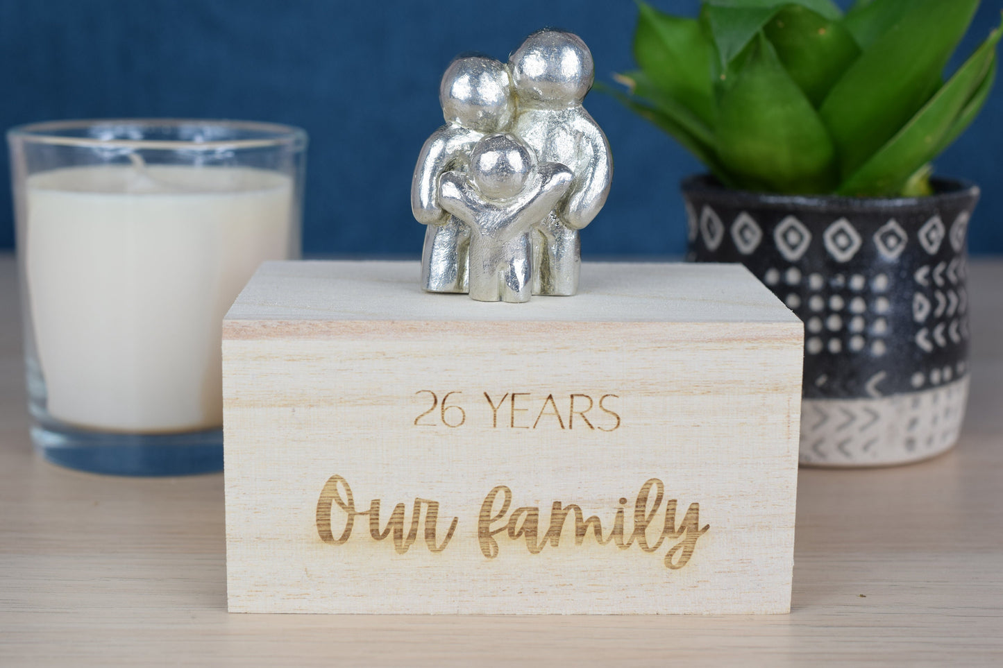 26 Years Our Little Hugging Family |  26th Anniversary Gift - Choose Your Own Family Combination | Part of the We Made a Family Range