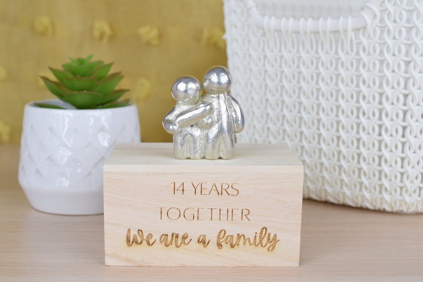 14 Years Together We Are A Family | 14th Anniversary Gift - Choose Your Own Family Combination | Part of the We Made a Family Range