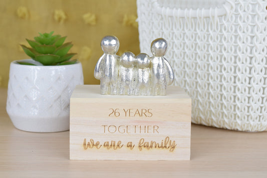 26 Years Together We Are A Family | 26th Anniversary Gift - Choose Your Own Family Combination | Part of the We Made a Family Range