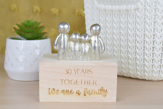 30 Years Together We Are A Family | 30th Anniversary Gift - Choose Your Own Family Combination | Part of the We Made a Family Range