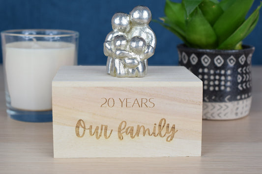 2 Years Our Little Hugging Family | 2nd Anniversary Gift - Choose Your Own Family Combination | Part of the We Made a Family Range