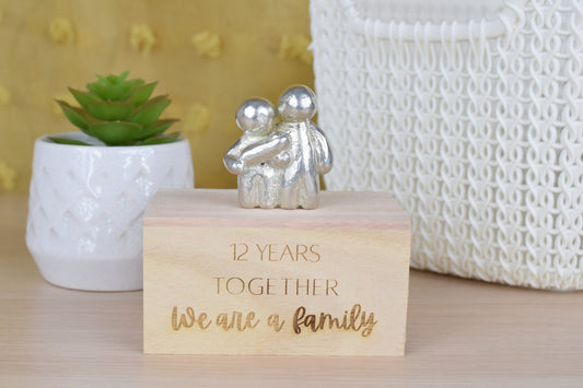 12 Years Together We Are A Family | 12th Anniversary Gift - Choose Your Own Family Combination | Part of the We Made a Family Range