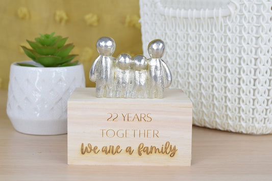 22 Years Together We Are A Family | 22nd Anniversary Gift - Choose Your Own Family Combination | Part of the We Made a Family Range