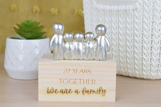 27 Years Together We Are A Family | 27th Anniversary Gift - Choose Your Own Family Combination | Part of the We Made a Family Range