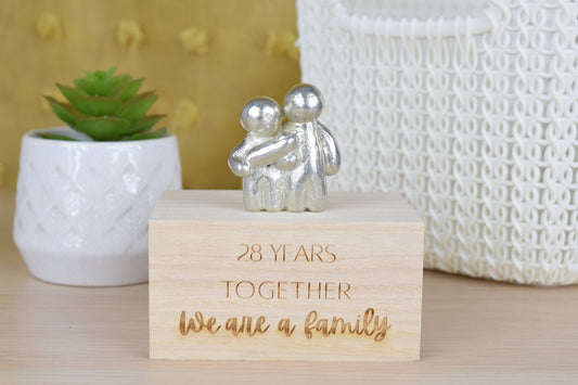 28 Years Together We Are A Family | 28th Anniversary Gift - Choose Your Own Family Combination | Part of the We Made a Family Range
