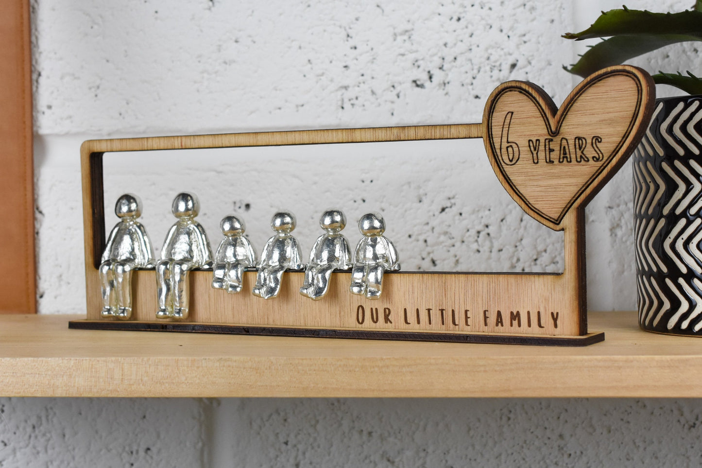 6 Years Our Little Family | 6th Anniversary Gift - Choose Your Own Family Combination