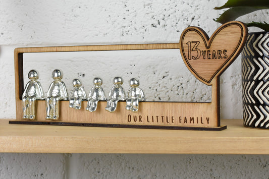 13 Years Our Little Family | 13th Anniversary Gift - Choose Your Own Family Combination