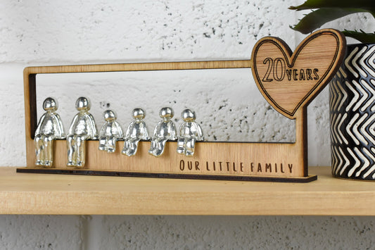 20 Years Our Little Family | 20th Anniversary Gift - Choose Your Own Family Combination