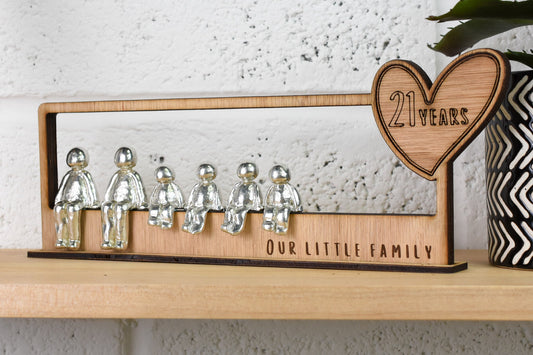 21 Years Our Little Family | 21st Anniversary Gift - Choose Your Own Family Combination